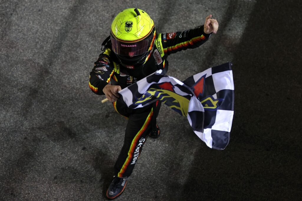Brandon Jones denies Chase Elliott in NASCAR O'Reilly overtime to win at Chicagoland