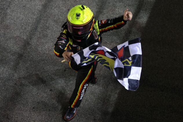 Brandon Jones denies Chase Elliott in NASCAR O'Reilly overtime to win at Chicagoland