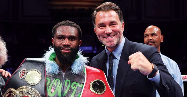 Eddie Hearn names the world champion Jaron Ennis will likely face over Sebastian Fundora next