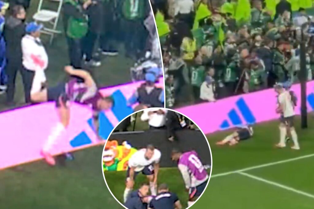 England midfielder suffers freak injury during ‘Wonderwall’ celebration in bizarre World Cup scene