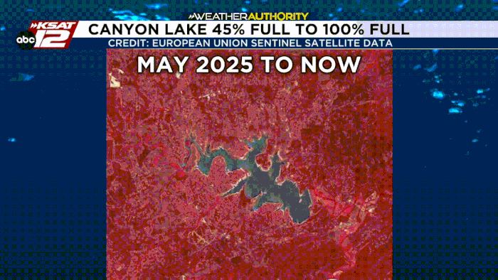 🤯 You can see lake level improvements from space!