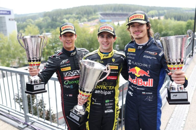 F2 title race takes shape as F1 juniors shine at Spa