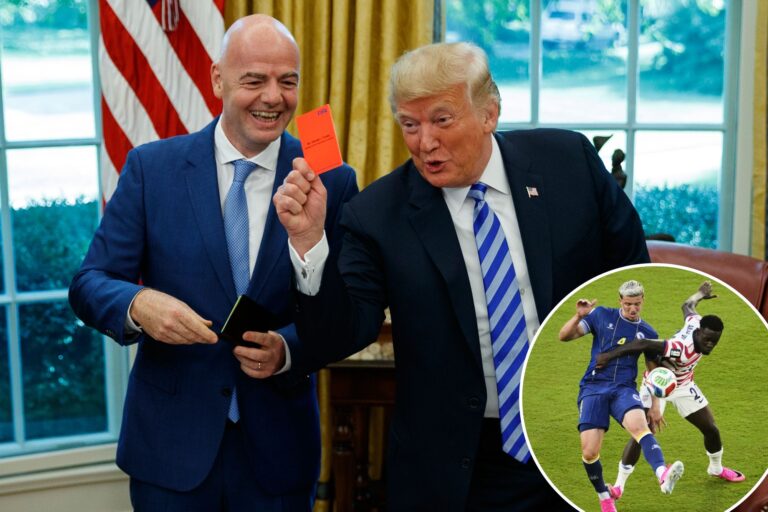 FIFA’s Gianni Infantino to face ethics complaint over Trump involvement in USMNT’s Folarin Balogun red card controversy