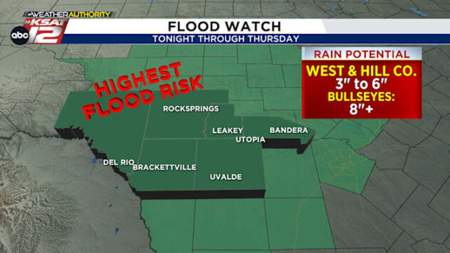 FLOOD RISK THIS WEEK: Rounds of heavy rain tonight through Friday morning