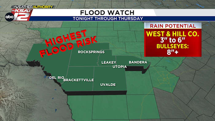 FLOOD RISK THIS WEEK: Rounds of heavy rain tonight through Friday morning