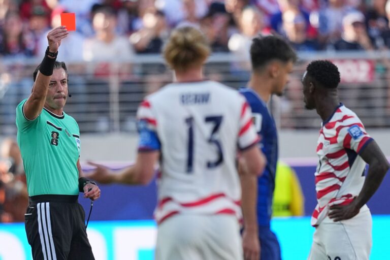 Folarin Balogun’s red-card reversal flagged by World Cup betting watchdog in bombshell