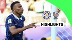 France overcome resolute Paraguay to reach quarter-final