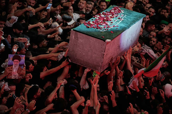 Funeral processions held in holy Iraqi cities for Iran’s late Supreme Leader Ayatollah Ali Khamenei