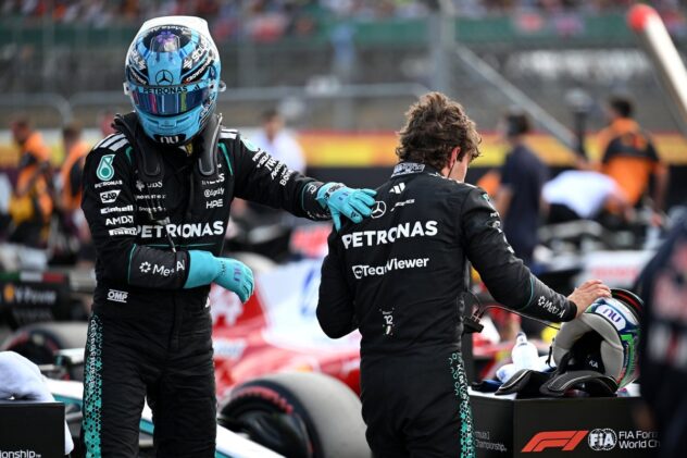 George Russell perplexed by top speed deficit at F1 British GP