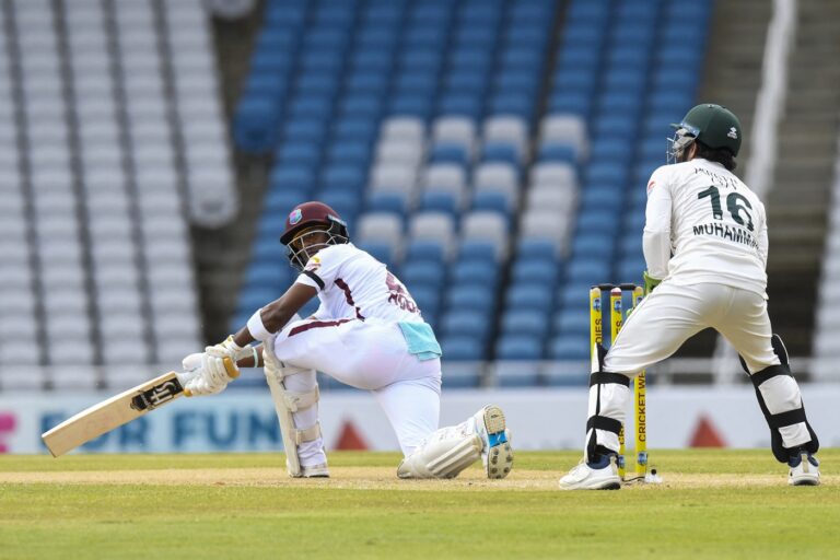 Hodge leads WI's progress on truncated first day