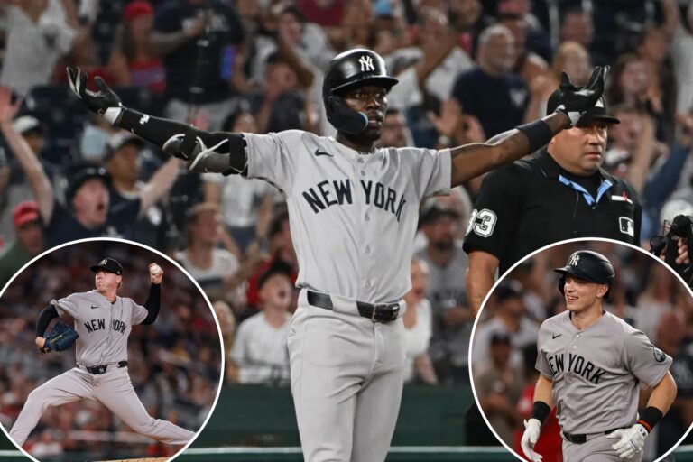 Jazz Chisholm Jr. blasts dramatic ninth-inning homer to lift Yankees past Nationals for another win