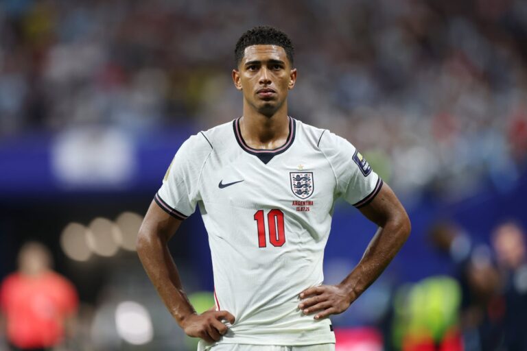 Jude Bellingham slaps Argentina star after England exit World Cup