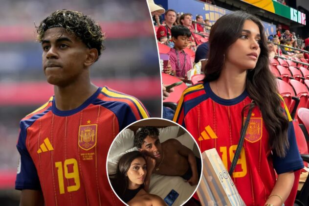 Lamine Yamal’s girlfriend shares selfie in bed with shirtless Spain star before World Cup semifinal