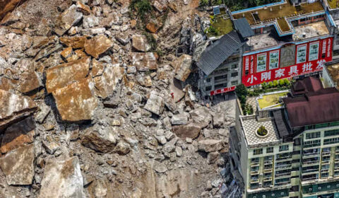 Landslide in southwest China traps people, rescue efforts underway