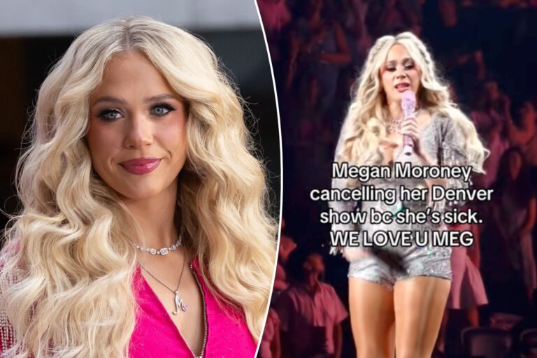 Megan Moroney cancels Denver concert after 3 songs as she fights back tears