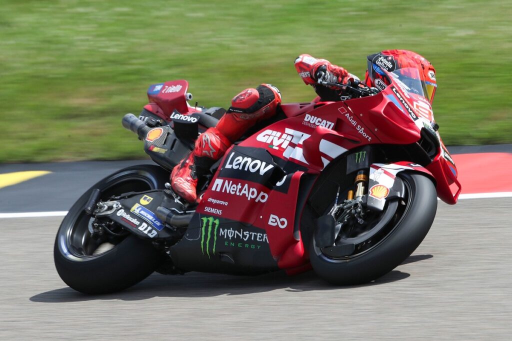 MotoGP German GP: Marc Marquez tops Friday practice as Ducati edges out Aprilia