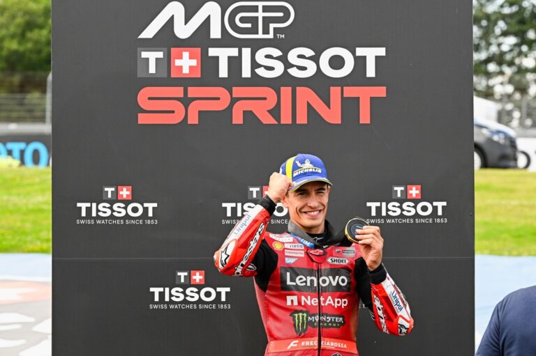MotoGP German GP: Marquez leads Ducati sweep to take sprint win