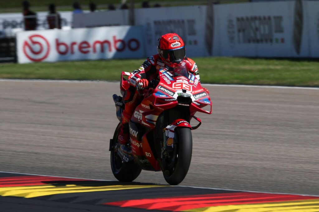 MotoGP German GP: Marquez leads Ducati's qualifying domination as Bezzecchi crashes