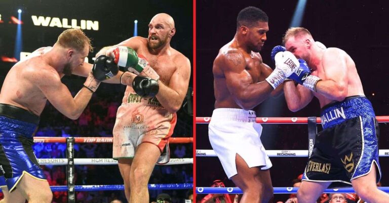 Otto Wallin explains his Tyson Fury vs Anthony Joshua pick after facing both: "He's fast and powerful"
