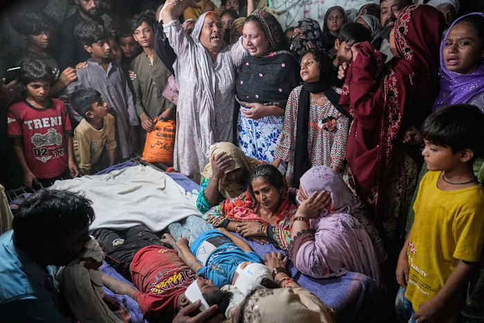 Roof of tutoring center collapses in eastern Pakistan, killing at least 14 children, police say