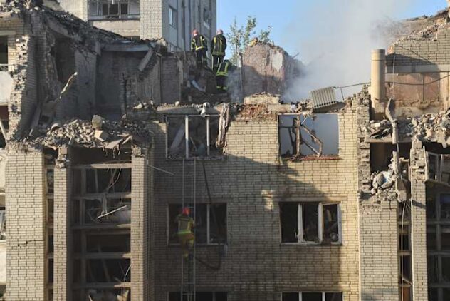 Russian missile and drone strikes across Ukraine kill at least 8 civilians and wound dozens