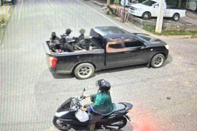 Thai authorities hunt for suspects after an attack in troubled south kills 5 soldiers