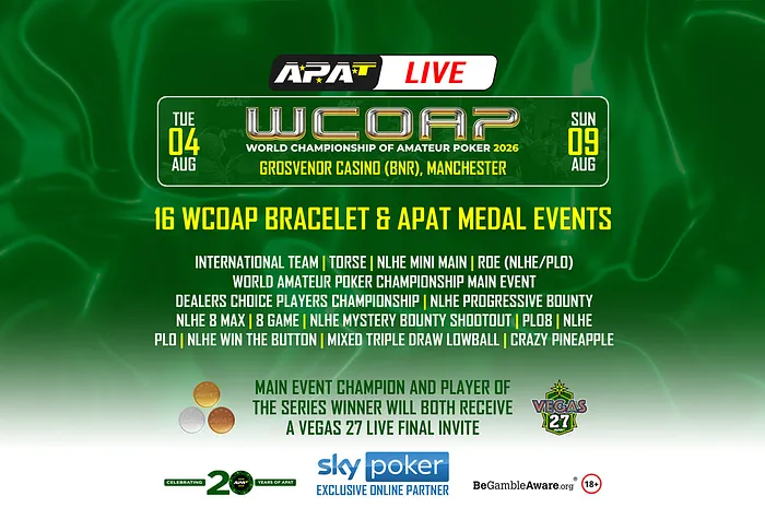 The 2026 APAT World Championship of Amateur Poker is Only a Month Away