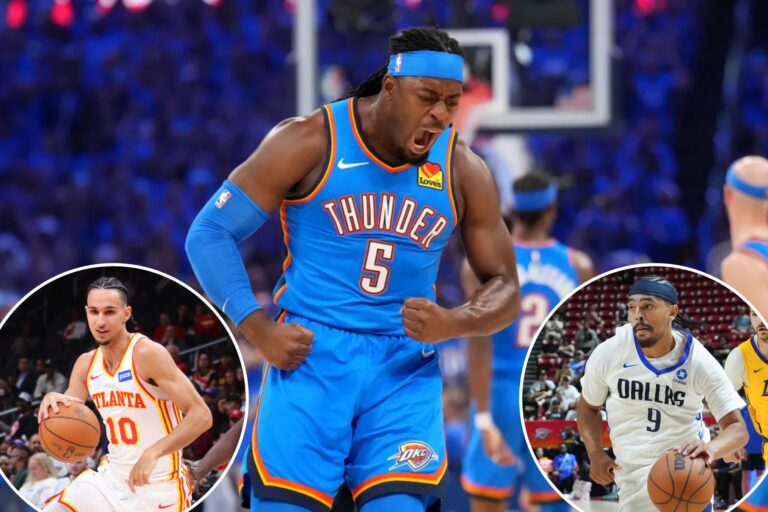 Thunder deal Lu Dort to Hawks in three-team trade that sends Zaccharie Risacher to Mavericks