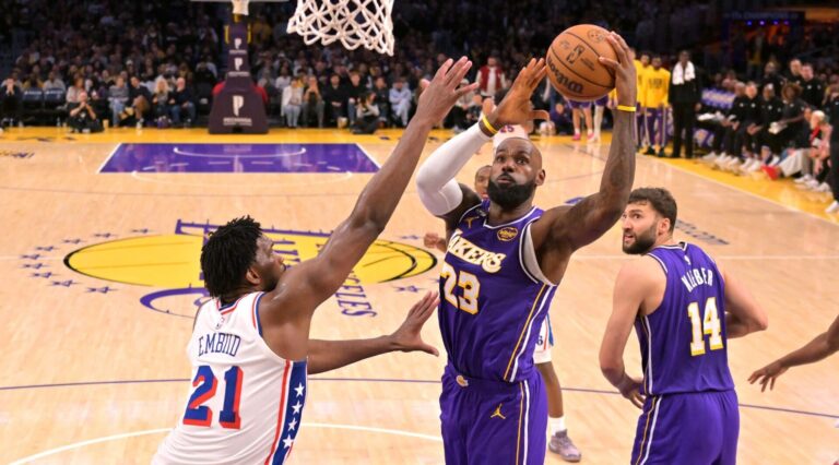 Champion Knicks clear favorites to be LeBron James' first 76ers opponent in 2026-27 NBA season at Kalshi