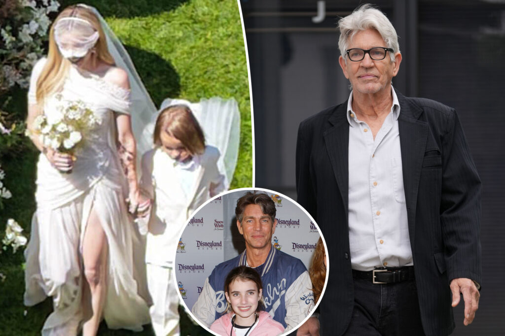 Emma Roberts’ son, 5, walked her down the aisle after dad Eric missed her wedding