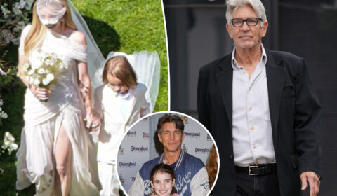 Emma Roberts’ son, 5, walked her down the aisle after dad Eric missed her wedding