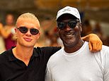 Erling Haaland and Michael Jordan cross paths in the Mediterranean as fans joke Norway striker 'looks like a minion' next to basketball legend