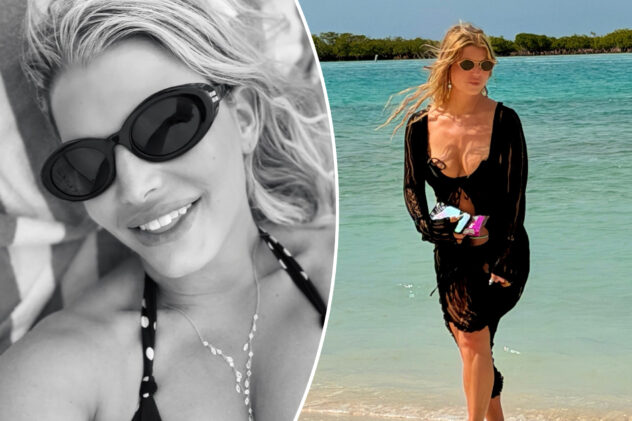 Jessica Simpson turns heads in bikini photos from trip to Turks and Caicos