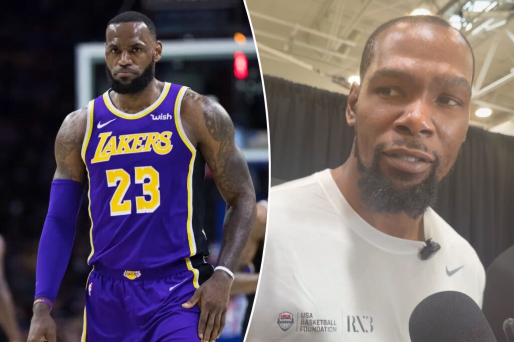 Kevin Durant calls out ‘unfair’ double standard for LeBron James’ 76ers