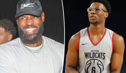 LeBron James hypes son Bryce after freshman season spent on bench: ‘Locked in!’