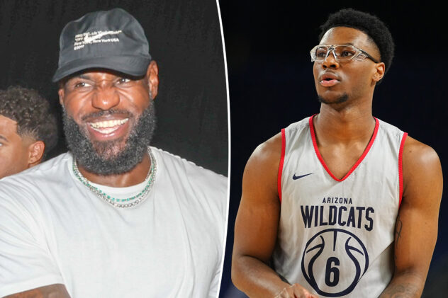 LeBron James hypes son Bryce after freshman season spent on bench: ‘Locked in!’