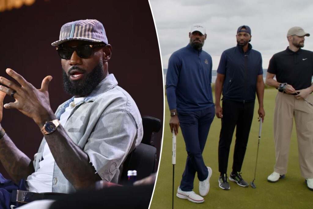 LeBron James launches golf YouTube channel in spectacular fashion