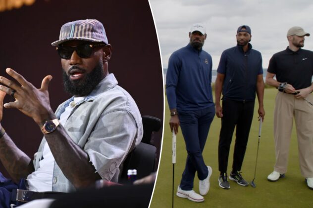 LeBron James launches golf YouTube channel in spectacular fashion
