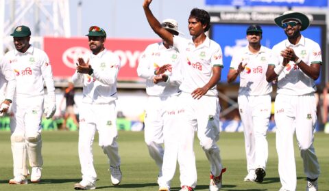 Mahmud’s 6 for 55 gives Bangladesh dream start