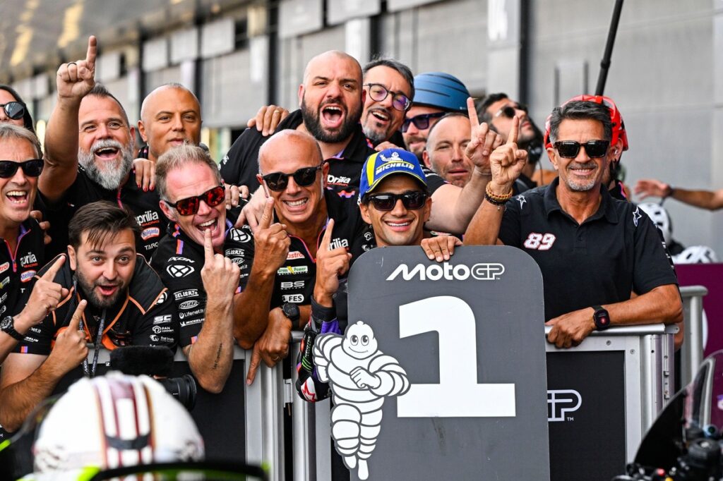 MotoGP British GP: Jorge Martin leads Aprilia front-row lockout in qualifying