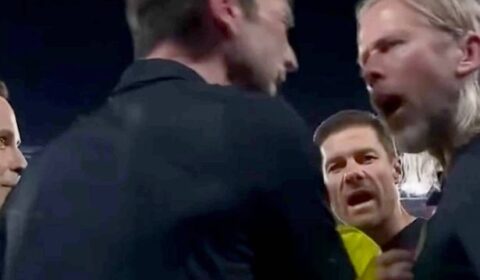 New Chelsea coach’s X-rated outburst spotted as Xabi Alonso forced to step in