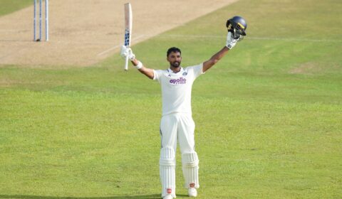 Padikkal’s maiden century leads India’s dominance