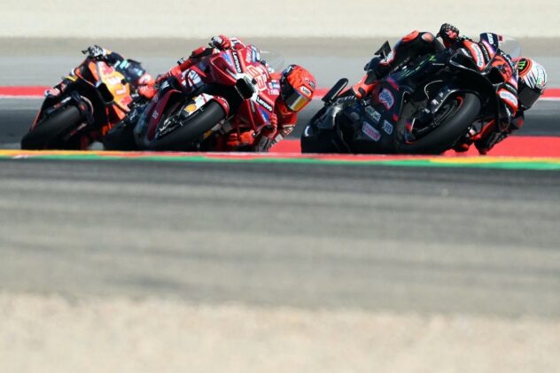 Watch: Marc Marquez and Marco Bezzecchi's slipstream battle for Aragon GP win