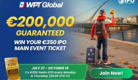 Win a €350 IPO Dublin Main Event Seat For Only $4.40 at WPT Global