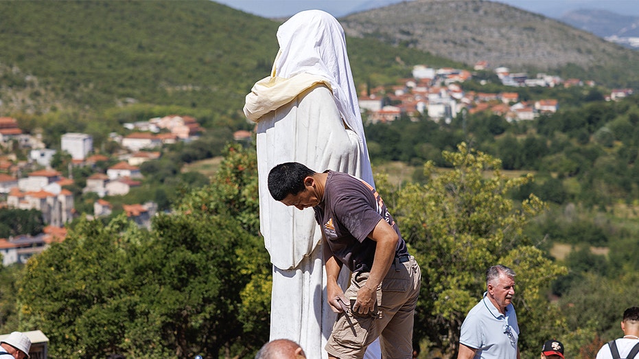World-famous Catholic shrine torched, 'Devil in a skirt' scrawled on Virgin Mary statue