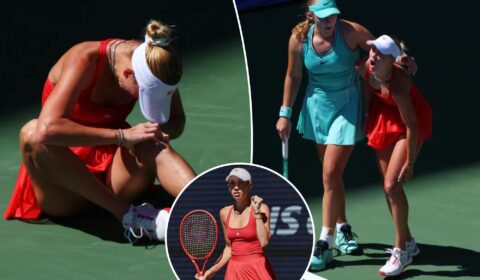 Anastasia Potapova’s impressive US Open run ends in tears after heartbreaking injury