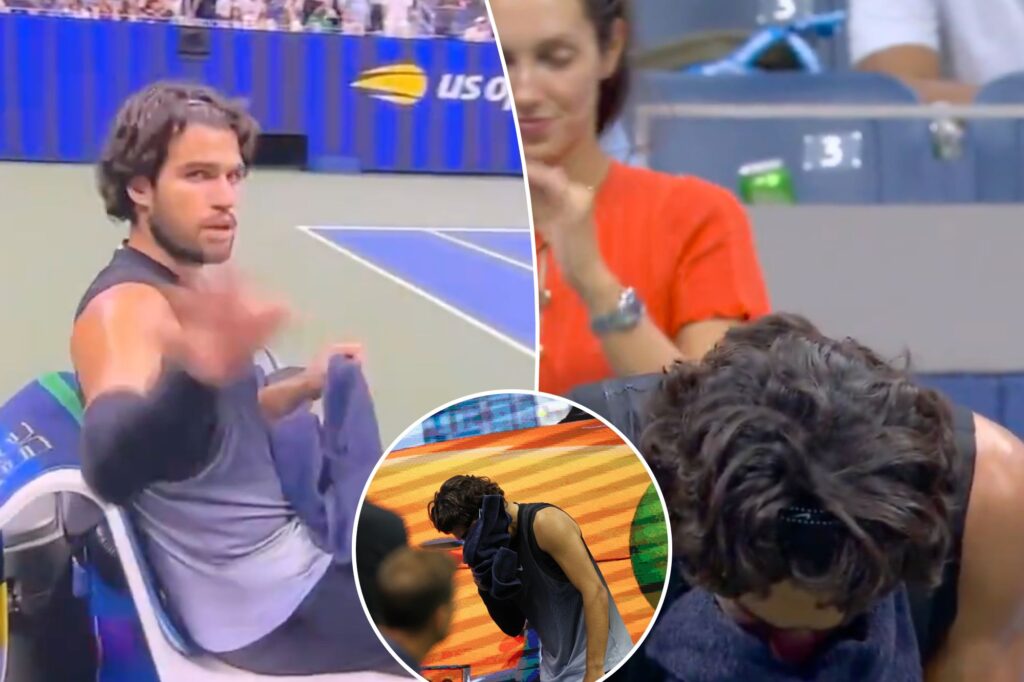 Carlos Alcaraz caught in awkward sick moment during US Open thriller