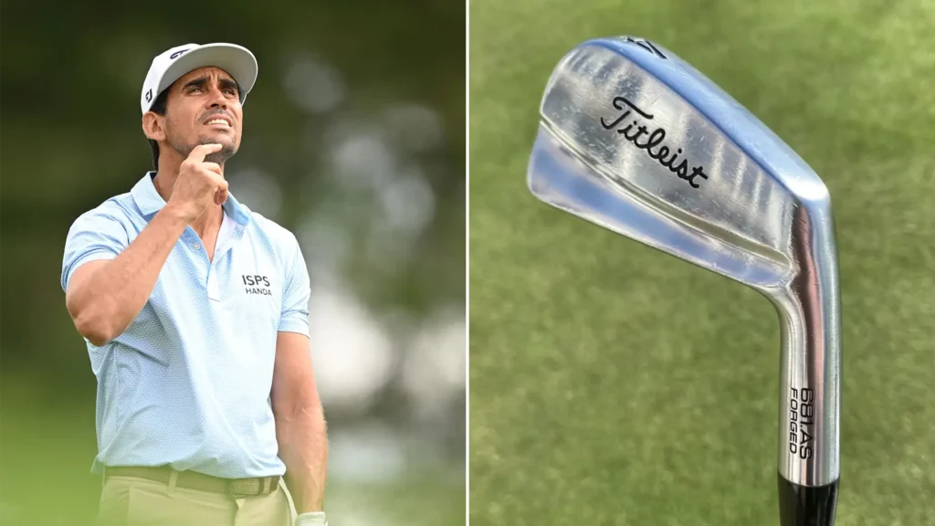 His clubs were missing. Adam Scott’s rare blades were his backup plan