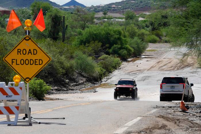 Hurricane Polo's remnants bringing more rain to flood-struck US Southwest