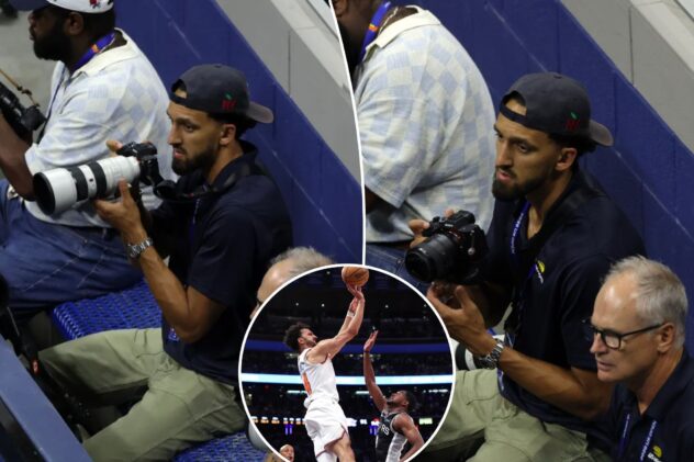 Knicks NBA champ Landry Shamet appears to have a side job — US Open photographer